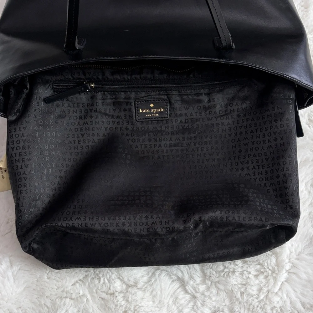 Kate Spade Sleek Black Tote Bag